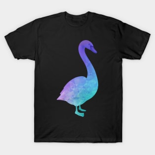 Blue and Purple Swan T-Shirt